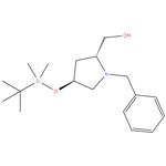 ((2R,4S)-1-benzyl-4-((tert-butyldimethylsilyl)oxy)pyrrolidin-2-yl)methanol