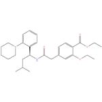 Ethyl 2-ethoxy-4-{[3-methyl-1(S)-(2-piperidin-1-yl-phenyl)-butylcarbamoyl]-methyl}-benzoate