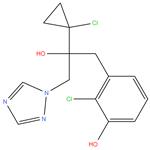 2-chloro-3-(2-(1-chlorocyclopropyl)- 2-hydroxy-3-(1H-1,2,4-triazol-1- yl)propyl)phenol