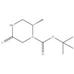 tert - butyl ( S ) -2 - methyl - 5 - thioxopiperazine - 1 - carboxylate