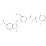 3 - methoxy - 4 - ( ( 1 - methyl - 5 - nitro - 1H - indol - 3 - yl ) methyl ) -N- ( o - tolylsulfonyl ) benzamide