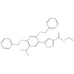 Ethyl 5-(2,4-bis-benzyloxy-5-isopropyl-phenyl)-isoxazole-3-carboxylate