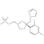 cis-2-(2,4-Dichloro-phenyl)-2-(1H-1,2,4-triazol-1-yl-methyl)-1,3-dioxolan-4-methanol methanesulfonate