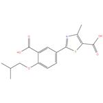 Febuxostat Dicarboxylic Acid Impurity
2-[3-Carboxy-4-(2-methylpropoxy)phenyl]-4-methyl-5- thiazolecarboxylic acid