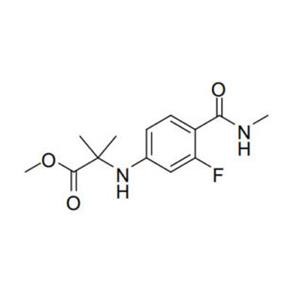 methyl 2-{[3-fluoro-4-(methylcarbamoyl) phenyl]amino}-2-methylpropanoate (Enzalutamide-KSM)