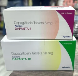 Dapanta 5mg Dapagliflozin (5mg) Tablet, Packaging Size: 10*10 Tablets