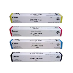 Black Canon C-EXV 49 Toner Cartridge Full Set