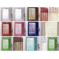 Multicolor Polyster 4 x 5 Feet Net Curtain, Rod Pocket, Size: 4*5