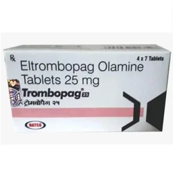 Eltrombopag (25mg) Trombopag 25mg Tablet, Natco Pharma Ltd, 7 Tablets In 1 Strip