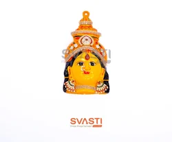 Aluminium 6 Inch Goddess Lakshmi Face Idol