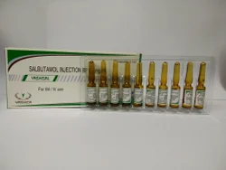 1ml-5ml Allopathic Salbutamol Injection, Intravenous, Packaging Type: Strips