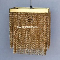 Iron Metal Hanging Lamps, Unpolished