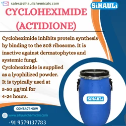 Cycloheximide ( Actidione ) Manufacturers, Suppliers, Exporters From Vasai Mumbai India