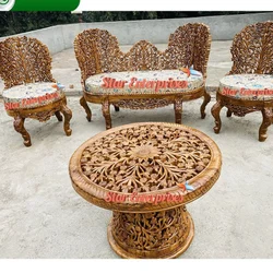 Fabric Four Seater Sofa Set, 2+1+1