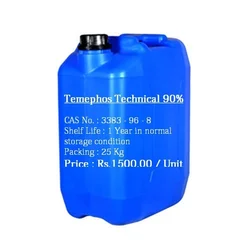 Insecticide Organophosphate Temephos 90% Technical, Barrel, Packaging Size: 250 Kg