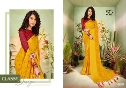Border Amber Vol 3 5d Designer, With blouse piece