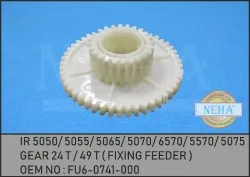 Gear 24 T / 49 T ( Fixing Feeder ) FU6-0741-000 IR 5050/ 5055/ 5065/ 5070/ 6570/ 5570/ 5075