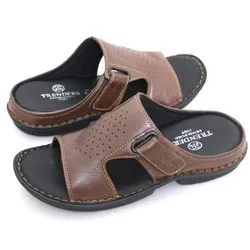 Daily Wear Mens Dark Brown Pvc Slipper, Size: 6-1