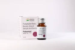 Podosmart Pain - Podophyllum Resin, Benzoin, Aloes & Salicylic Acid Solution for Wart Removal