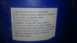 Liquid Methane Sulphonyl Chloride (MSC), 250 Kgs / Drum