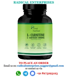 L Carnitine L Tartrate 1000mg, Packaging Type: Bottle