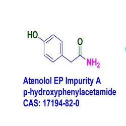 98% Atenolol EP Impurity A or p-hydroxyphenylacetamide, 25mg