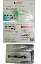 Testosterone cypionate 250 mg injection, For Increase In Strength, Packaging Size: 1*1 Ampoule