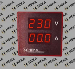 Three Phase 230V Digital Volt Amp Meter, Dimension: 72*72mm, Voltage: 500v
