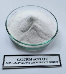 Powder White Crystal Calcium Acetate, Packaging Type: Bag, Packaging Size: 25KG