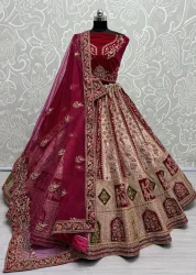Velvet Machine Lehenga Choli 2766