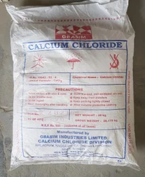 98% Industrial Grade Grasim Calcium Chloride Granular Pills, Bag, 25 kg