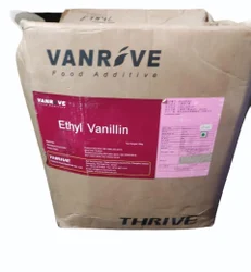 Vanilla Seeds White Vanrive Ethyl Vanillin Powder, For To Add Flavors in Sweets, Packaging Size: 25Kg