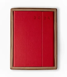 Hardcover Paper Mahavir Power Diary 2024 - B5 Size (red), Yearly