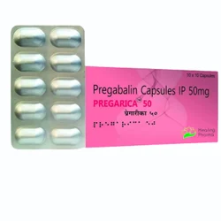 Pregarica 50 Pregabalin 50 mg Capsule, 75mg