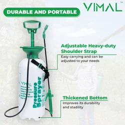 Manual Pressure Sprayer, 8 LTR