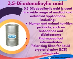 3, 5 Diiodosalicylic Acid Manufacturers, Suppliers, Exporters From Vasai Mumbai India
