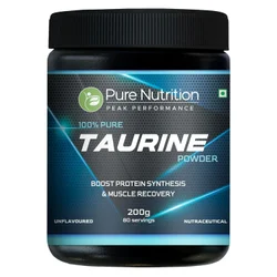 Pure Nutrition 200g Taurine Powder, Grade Standard: IP, Purity: Greater than 99%