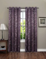 Digital Print RRC Polyester Printed Premium Blackout Door Curtains Pack of 2, 7 ft