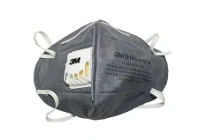 3M Anti Dust Pollution Mask Non-Woven Fabric Reusable 9004GV Grey Pack of 5