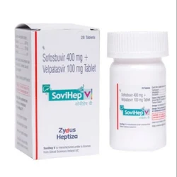 Sofosbuvir(400mg) SoviHep 400 Mg, Zydus Cadila, 28 Tablets Per Bottle