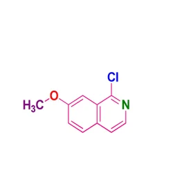 98 % 1-Chloro-7-Methoxyisoquinoline Or 7-Methoxy-1-chloroisoquinoline, 100 G, 53533-54-3