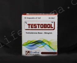 Testobol 50mg/ml, Testosterone Base, 10 Ampoules of 1 ml, For muscle building