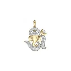 Stylish Ganesha Gold Pendent