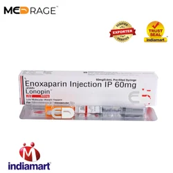 Lonopin 60 Mg Injection - Enoxaparin (60mg) (0.6 ml in 1 prefilled syringe)