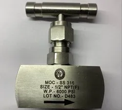 Ke 12 Months,hastelloy Hastelloy Needle Valves, Model: 56323