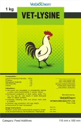 Feed Grade Powder Vet Lysine, Packaging Size: 1 Kg, 25 Kg, Packaging Type: Bag