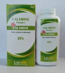 White Pinkish Calamine Dusting Powder