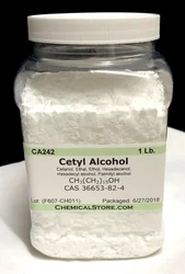 Lab Reagent LR Grade Cetyl Alcohol Powder, 1 kg bag, 99%