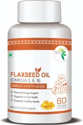 Flaxseed Oil 500mg (OMega 3-6-9), Softgel, Packaging Type: Bottles