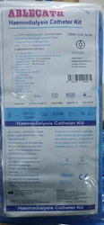 Plastic Abelcath Hemodialysis Catheter Triple Lumen 12fr 13.5cm Curved, 15 cm, 8 Fr